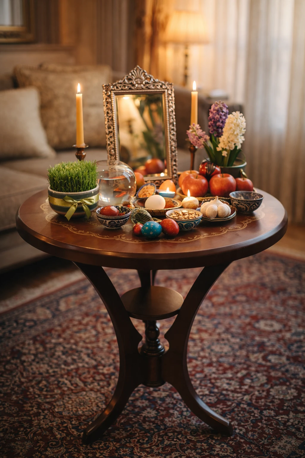 میز خاطره گلدانی معرق 70