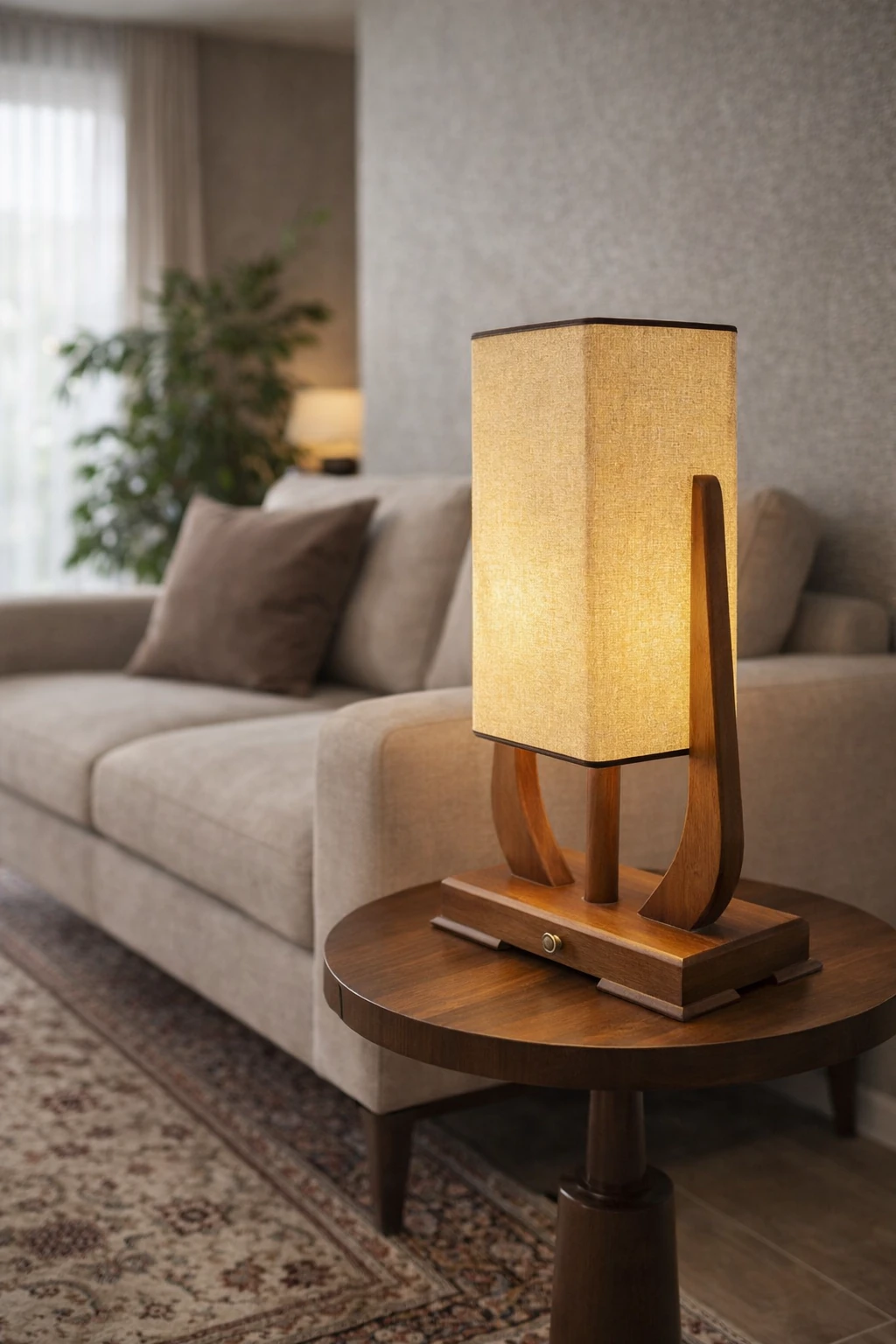 آباژور رومیزی ژاکلین چهارگوش