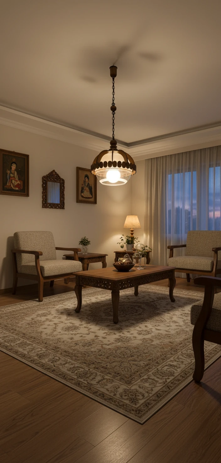 آویز تک شعله اطلس